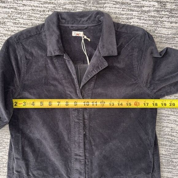 NWT FAHERTY STRETCH CORDUROY UTILITY JUMPSUIT IN WASHED BLACK Small - Picture 10 of 15